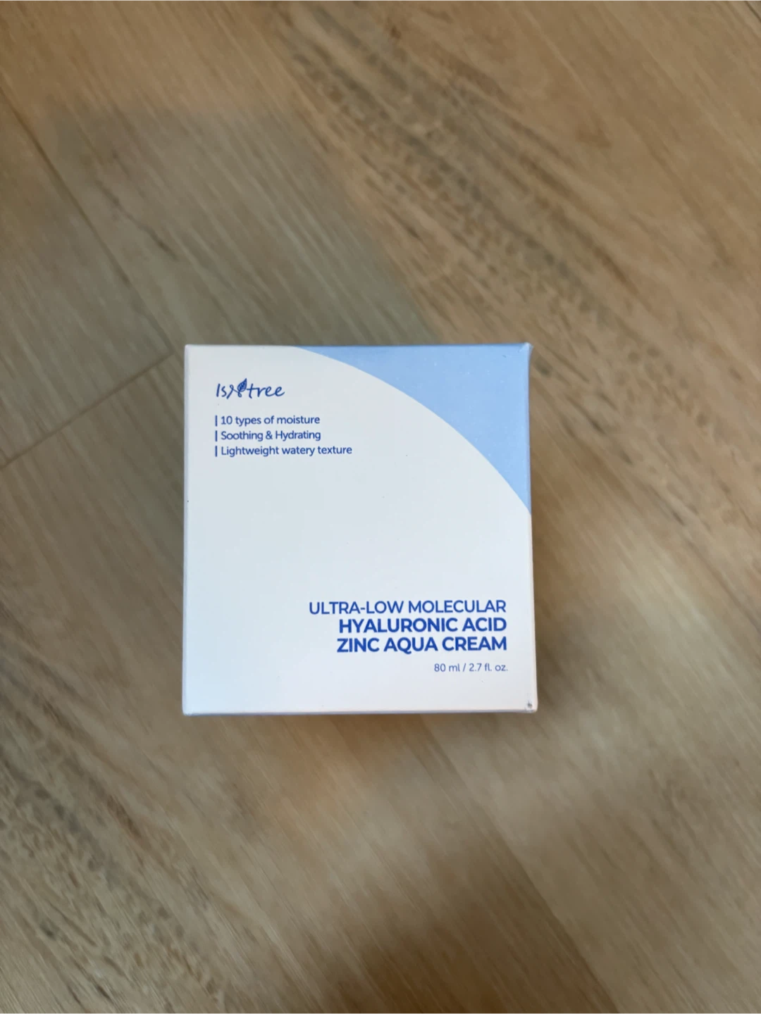 Brand New Isntree Molecular Hyaluronic Acid Zinc Aqua Cream
