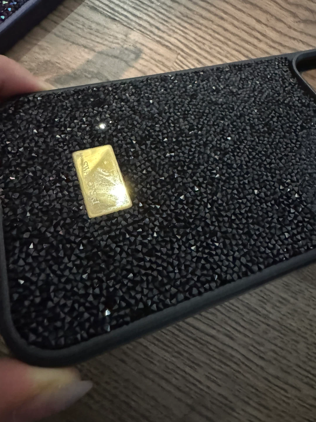 Swarovski iPhone 15 promax crystal black phone case