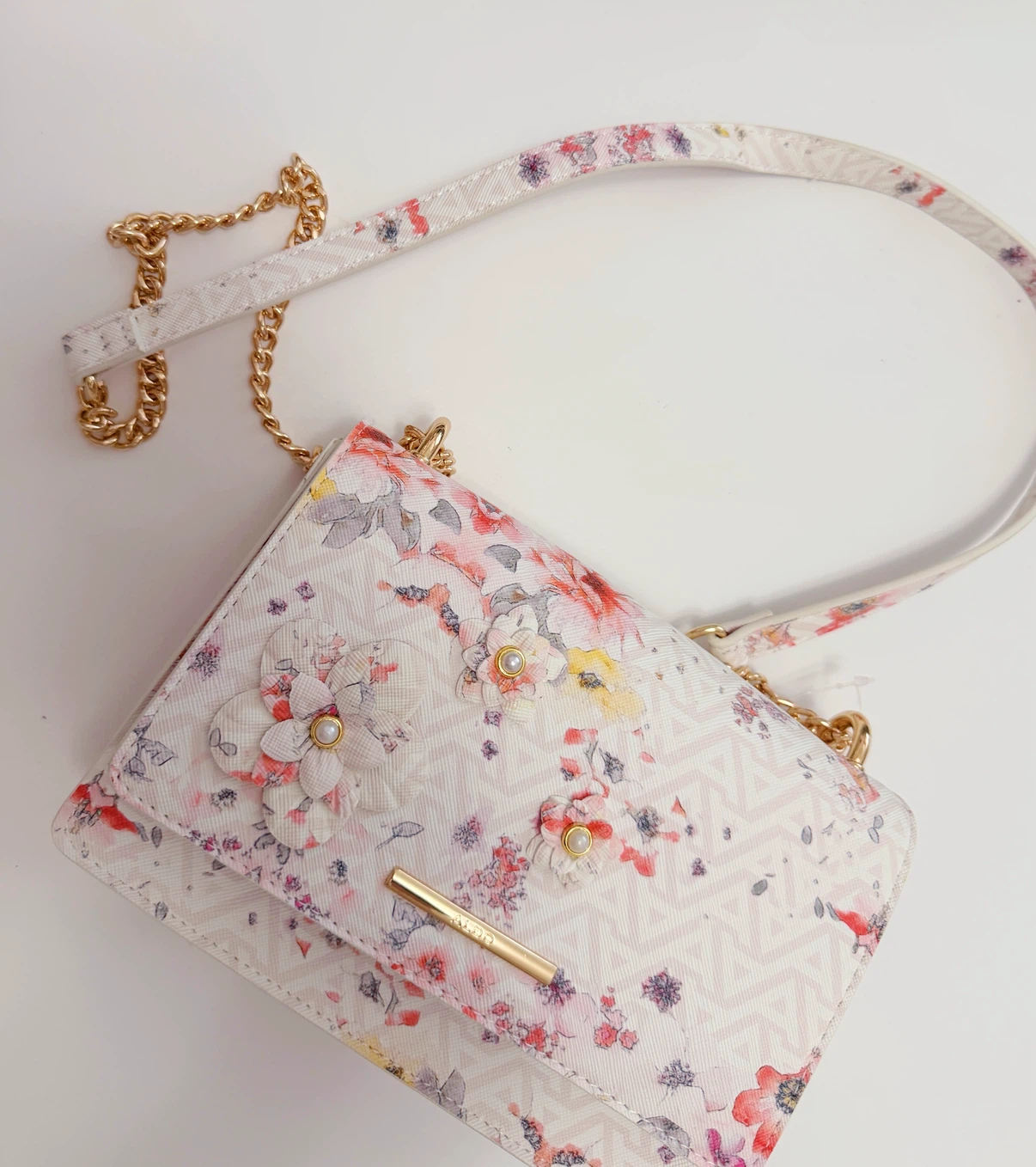 ALDO Floral Print Crossbody Clutch Bag
