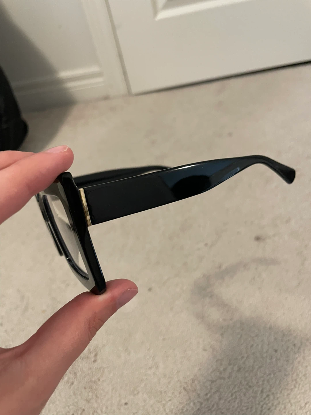 Oversized Black Blue Light Glasses - photo 3
