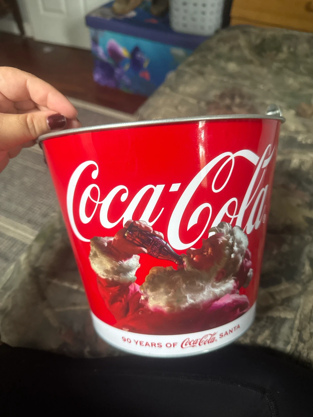 Vintage Coca-Cola Metal Ice Bucket