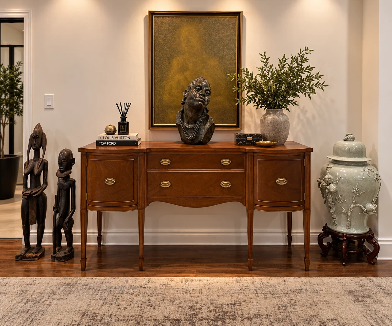 Traditional Wood Buffet Sideboard