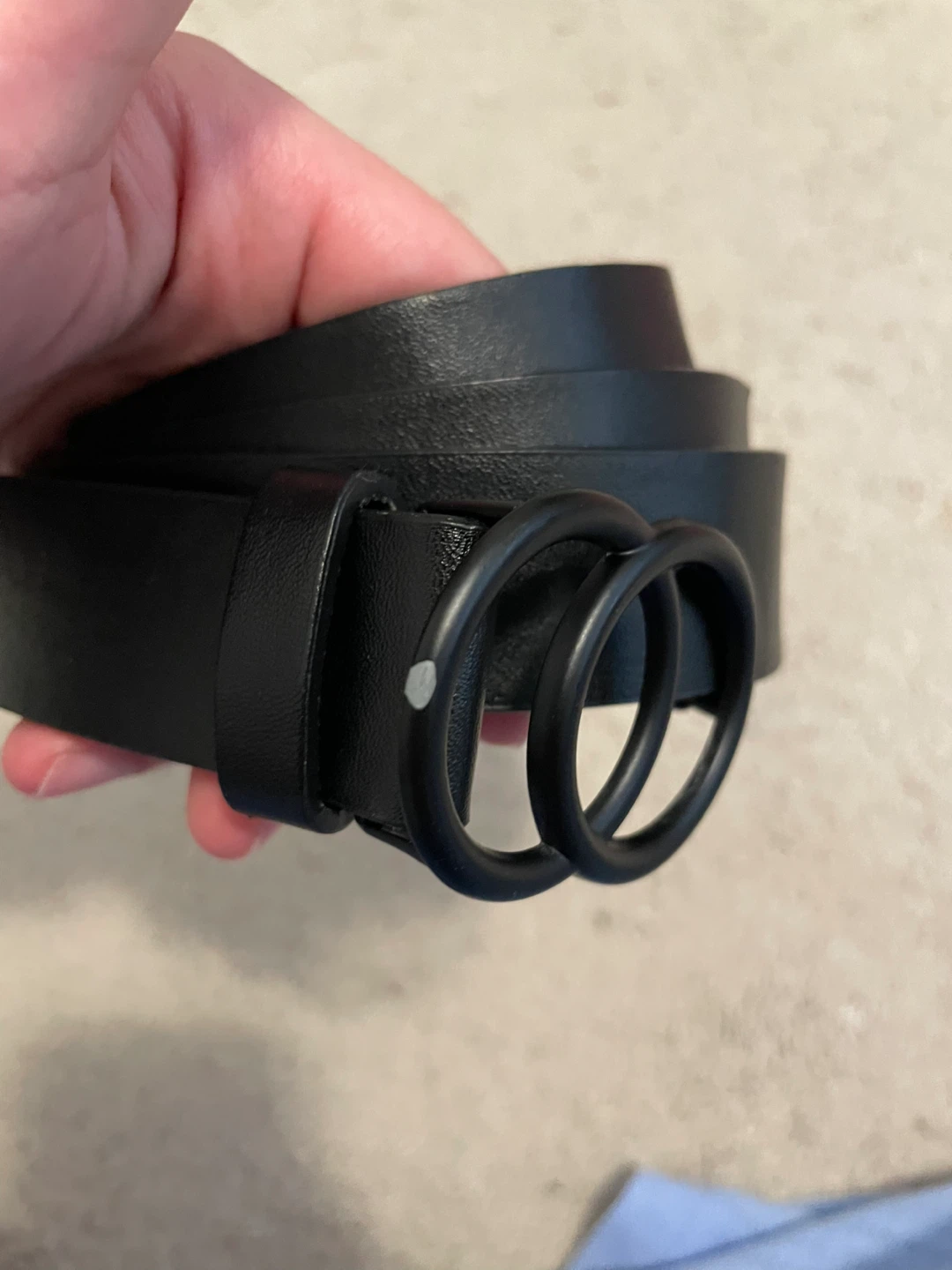 Black Double Ring Belt - photo 4