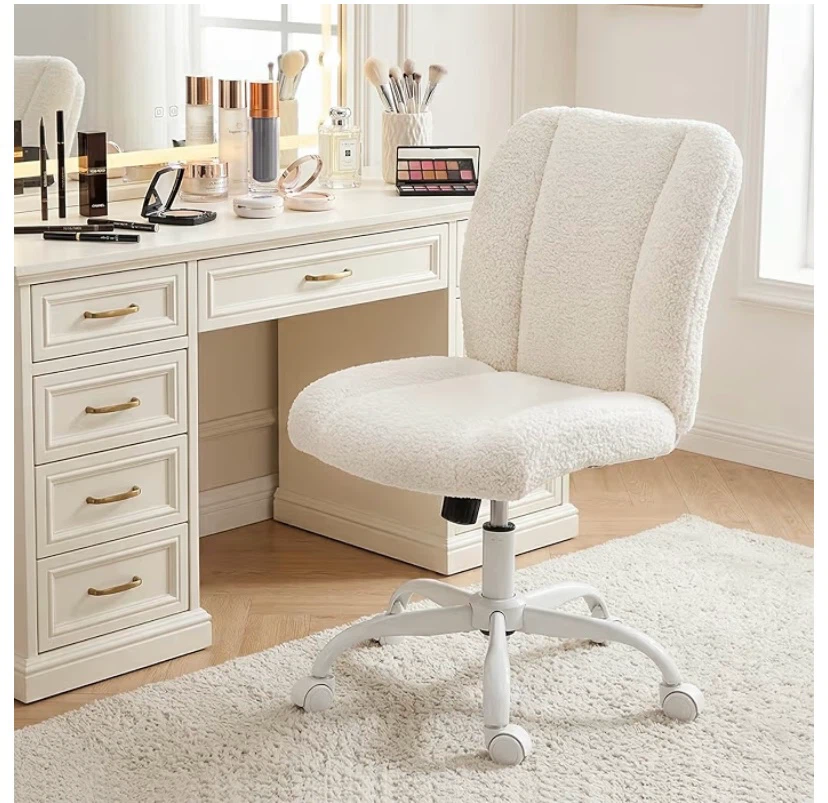 New Teddy Fleece Desk Chair / Vanity Chair - photo 5