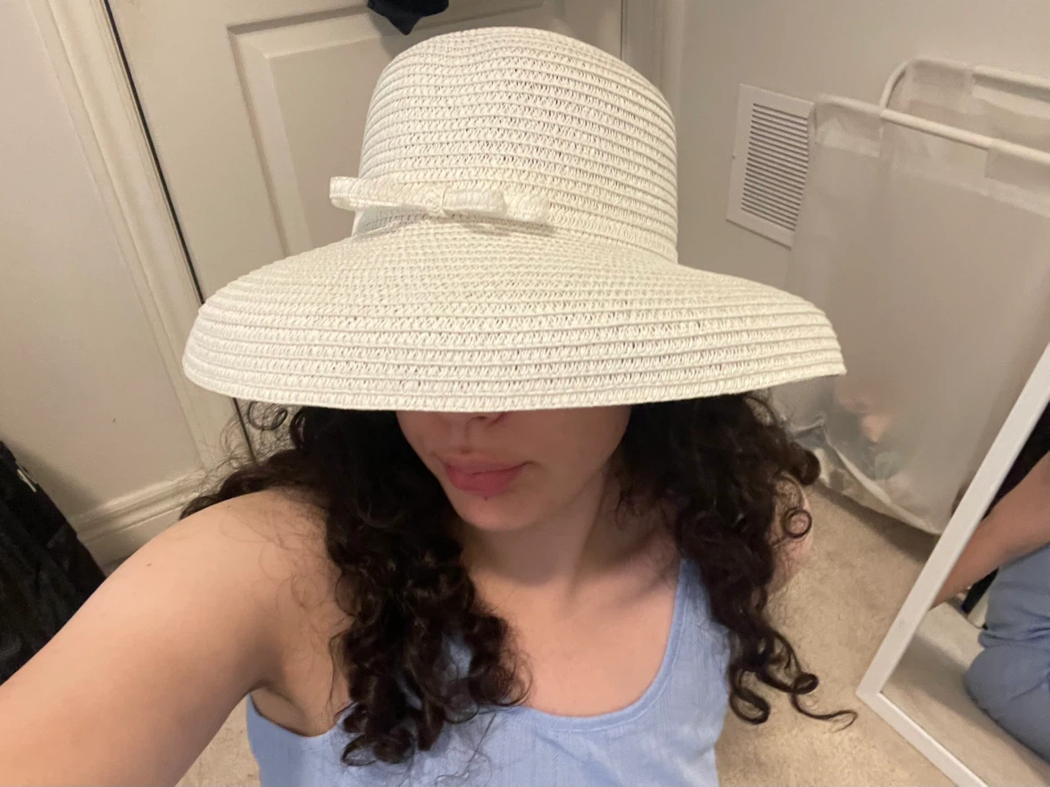 White Straw Sun Hat - photo 4