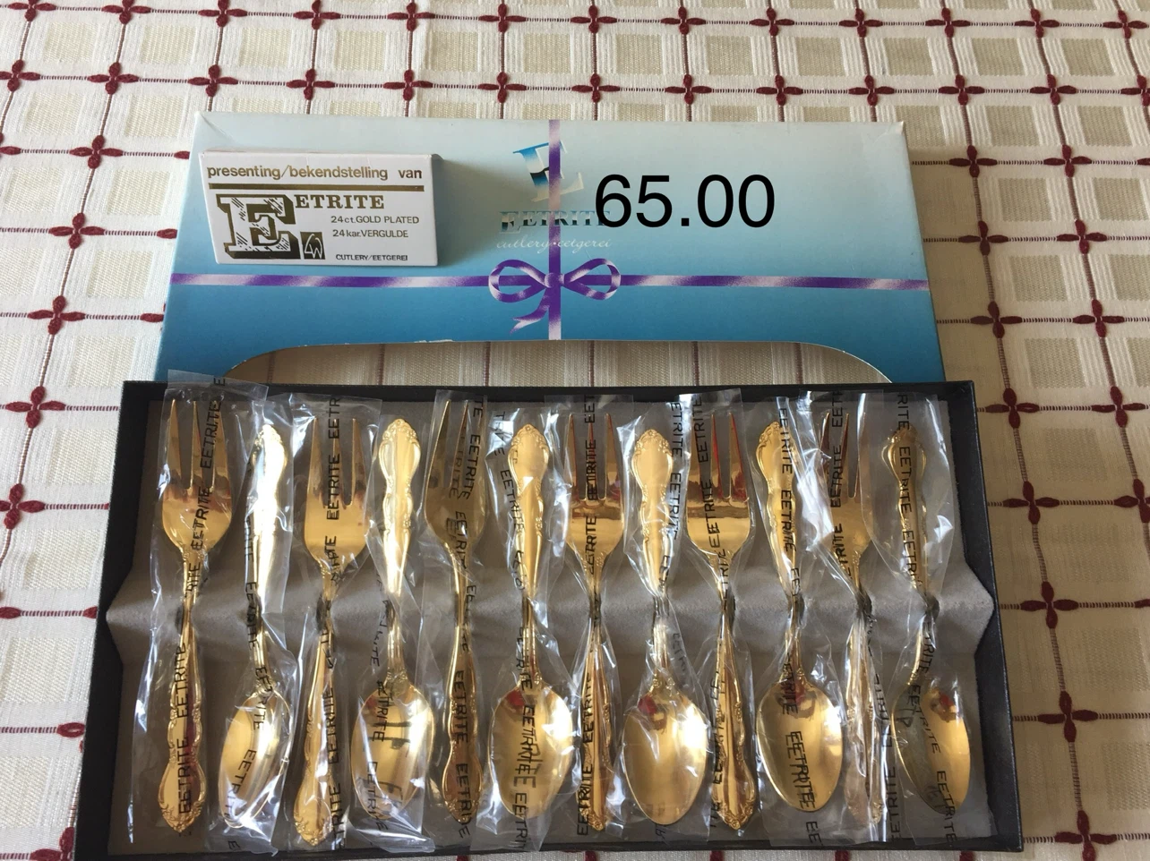 Eetrite 24ct Gold Plated Cutlery Set