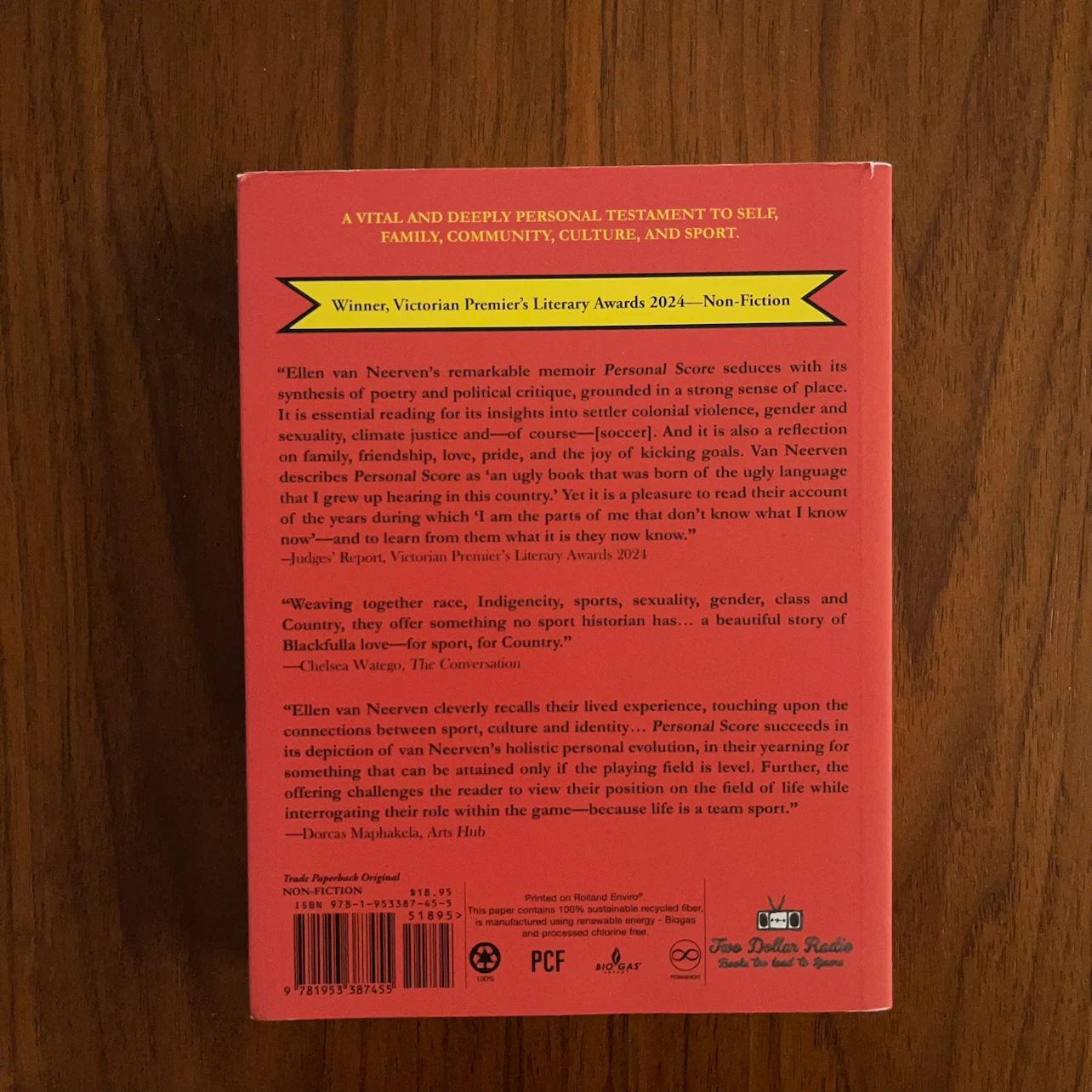 Personal Score: Sport, Culture, Identity by Ellen Van Neerven - photo 2