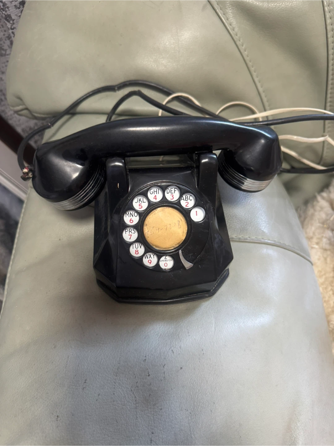 Vintage Black Rotary Telephone