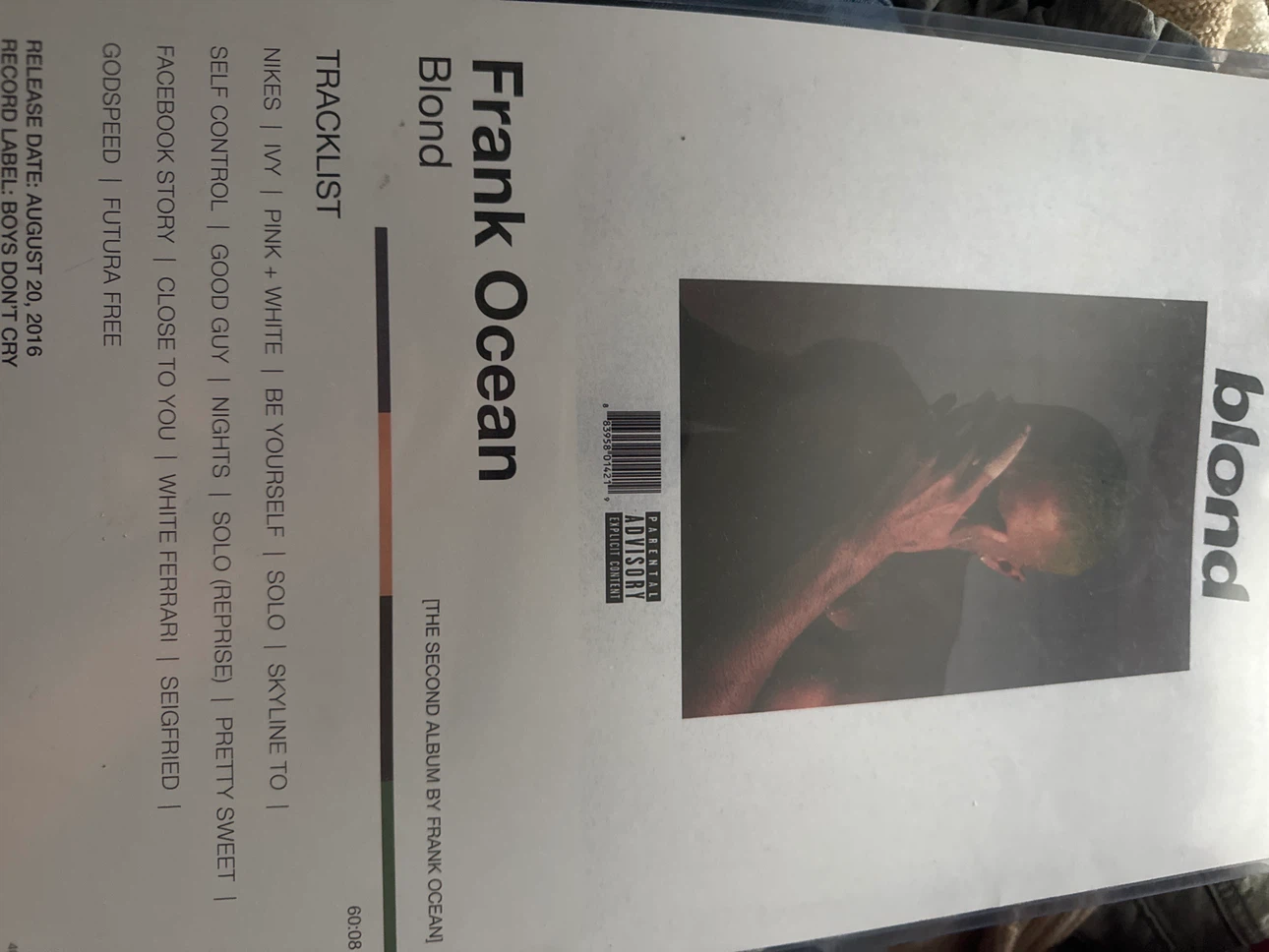 Frank Ocean - Blond Vinyl Record