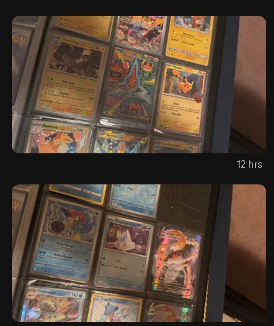 Pokémon Trading Card Binder Collection. Holos plus non holos