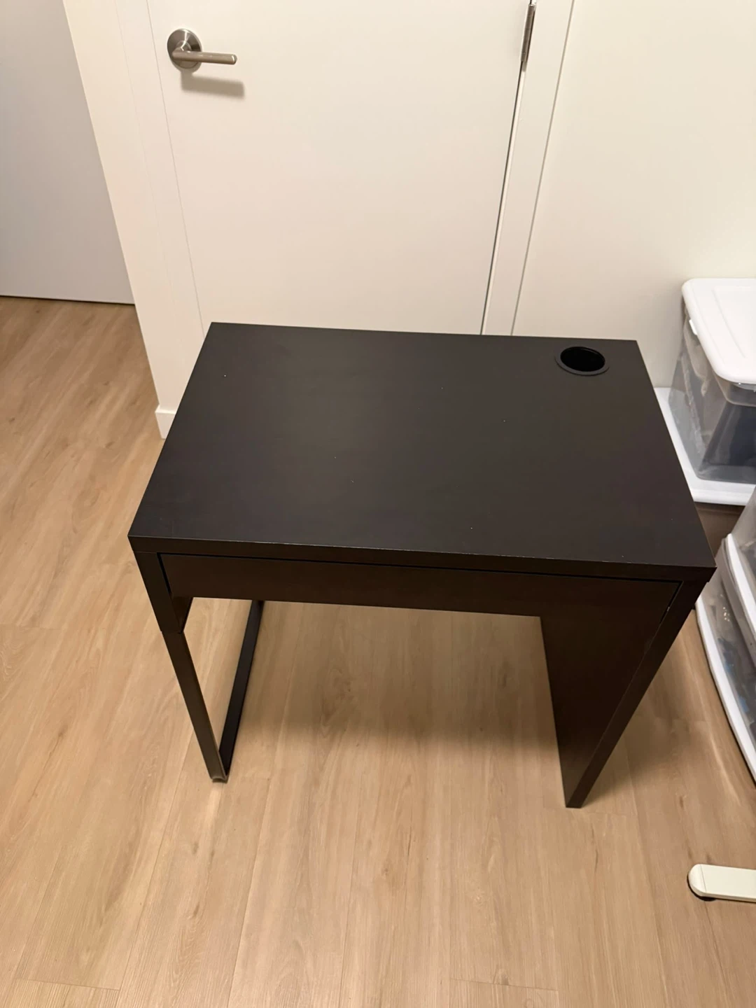 Black Writing Desk with Drawer