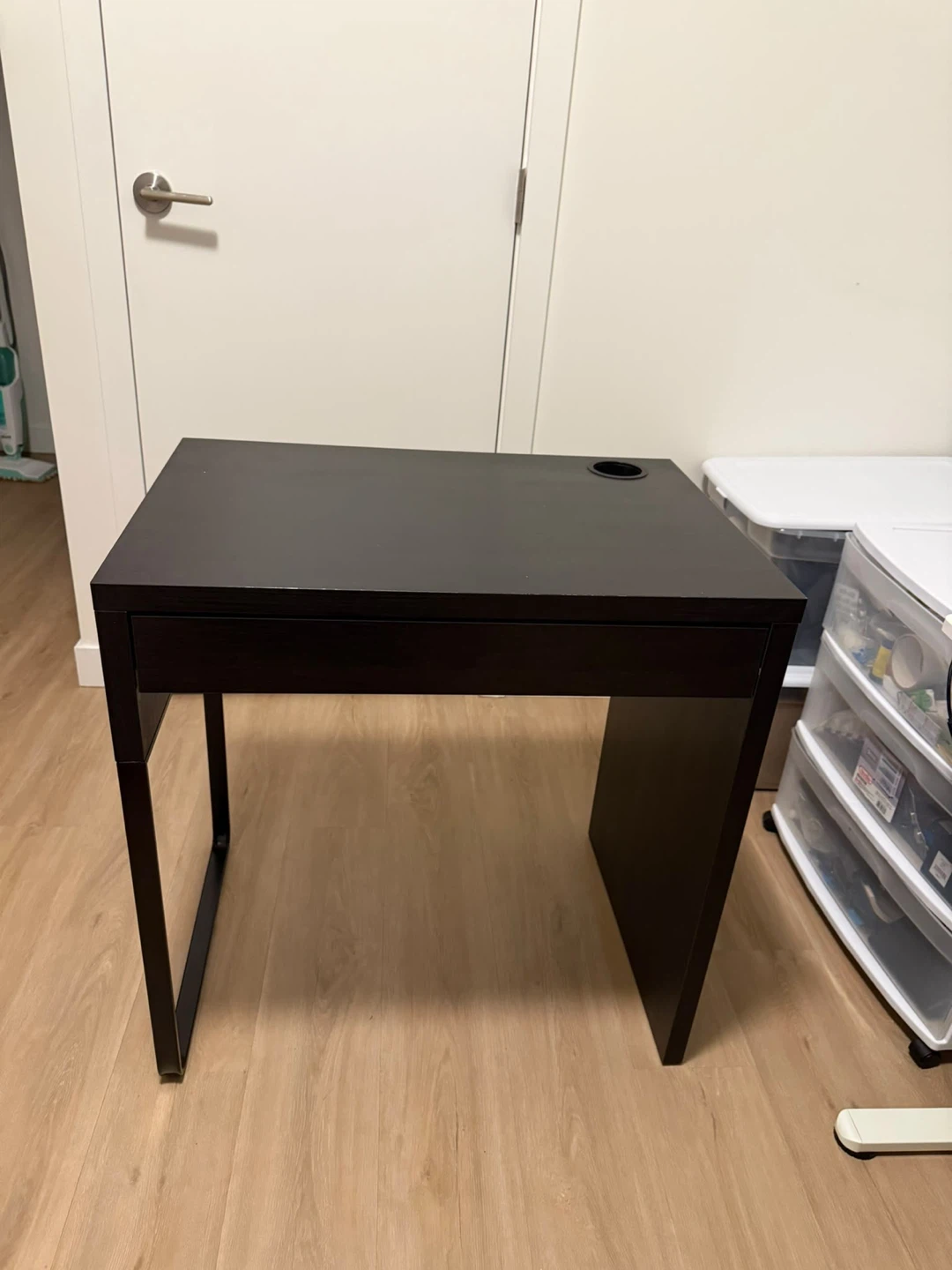 Black Writing Desk with Drawer - photo 2