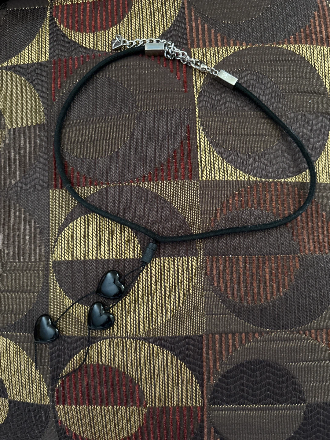 Black Heart Charm Necklace