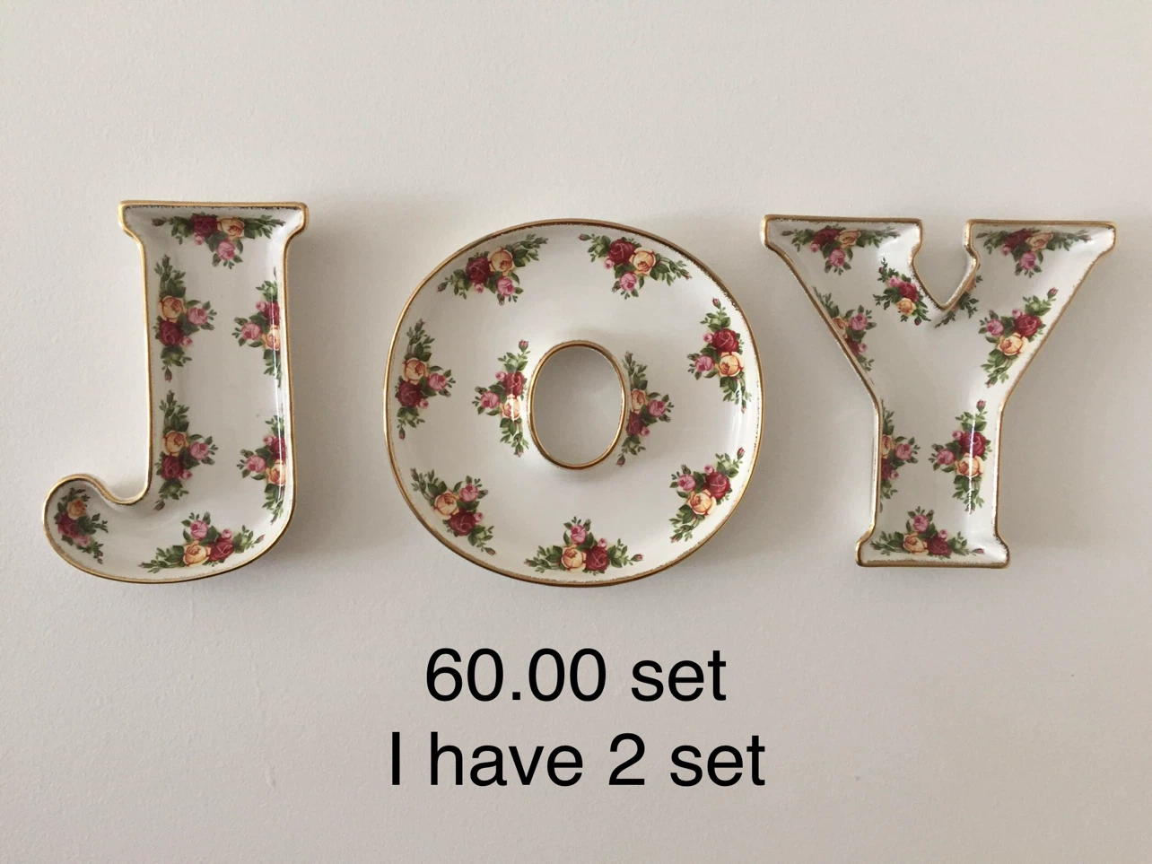 $50 set , Royal Albert Old Country Roses JOY Dishes Set