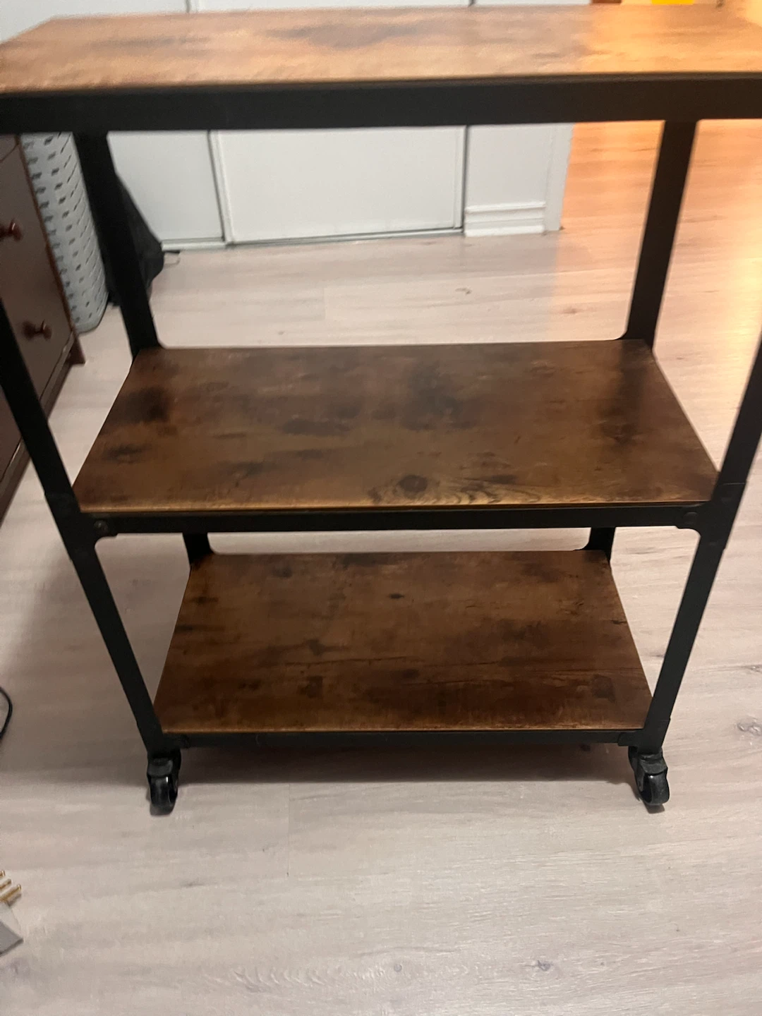 Industrial 3-Tier Rolling Cart - photo 2