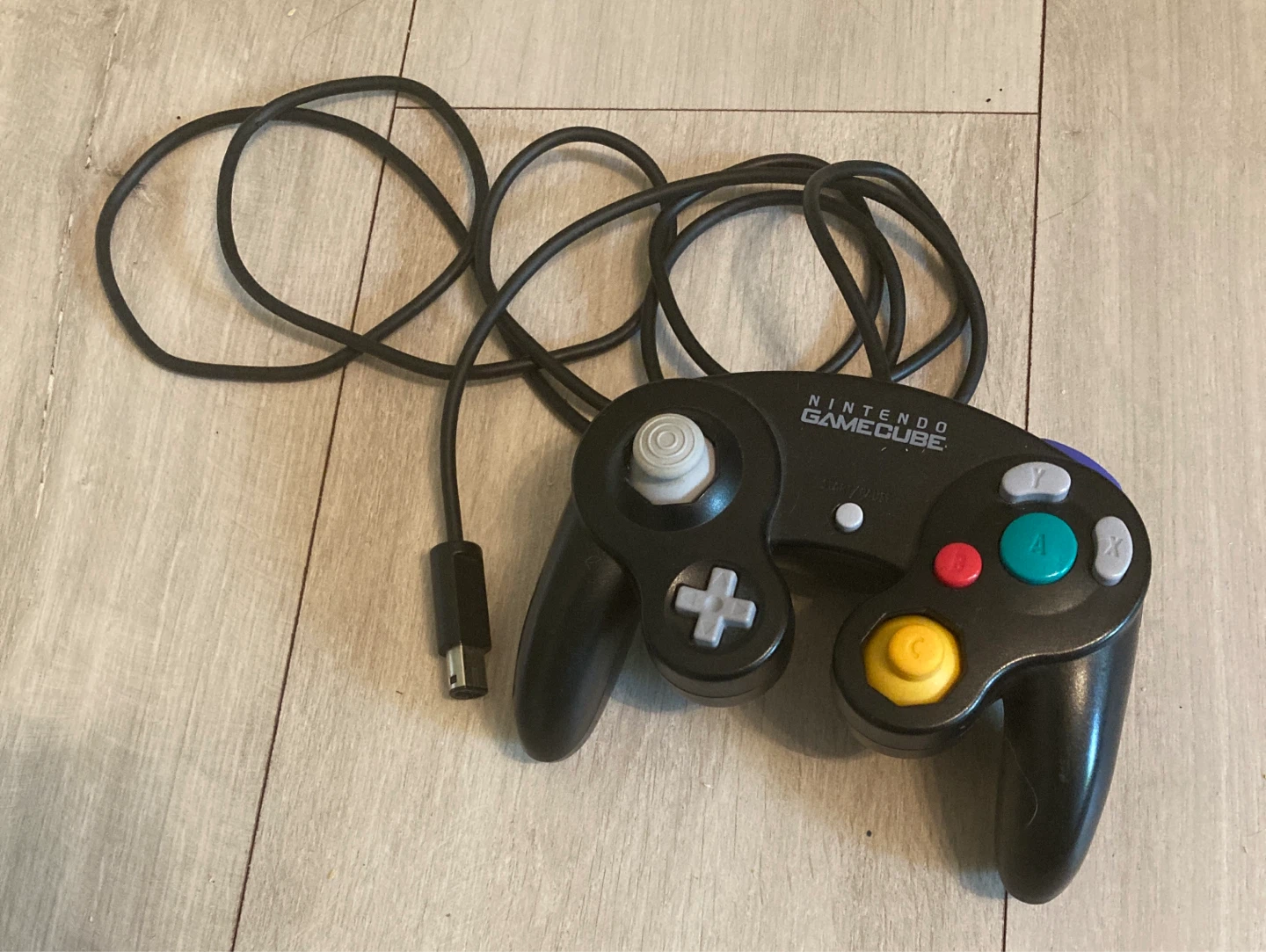 Black Nintendo GameCube Wired Controller
