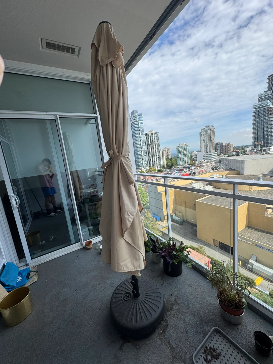 Tan Rectangular Patio Umbrella - photo 4