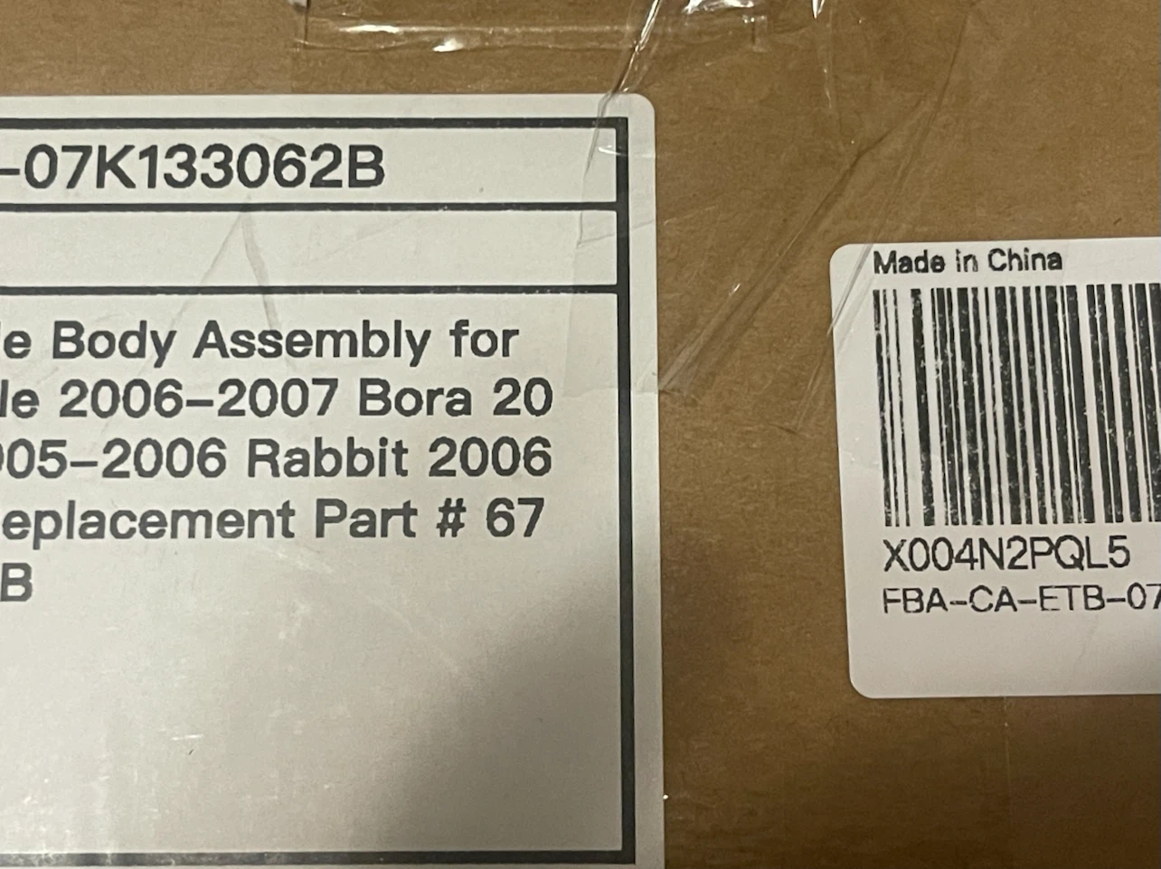 Electronic Throttle Body for VW Beetle, Bora, Jetta, Rabbit - photo 5