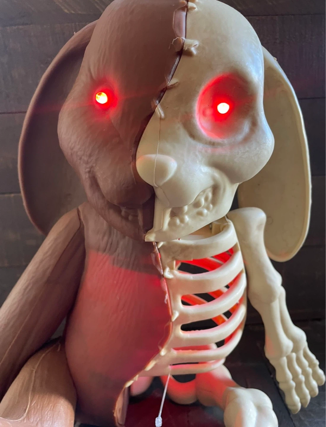 NEW - Home & Accents Grave & Bones Skeleton Bunny - Lights Up - photo 2
