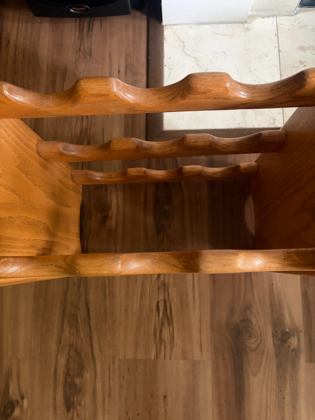 Solid oak wine rack - photo 2