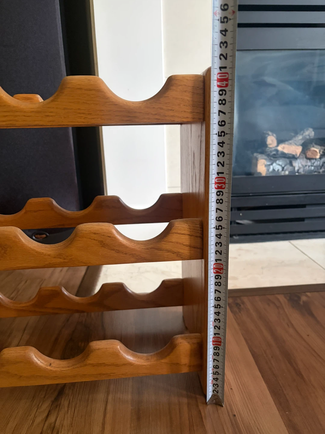 Solid oak wine rack - photo 3