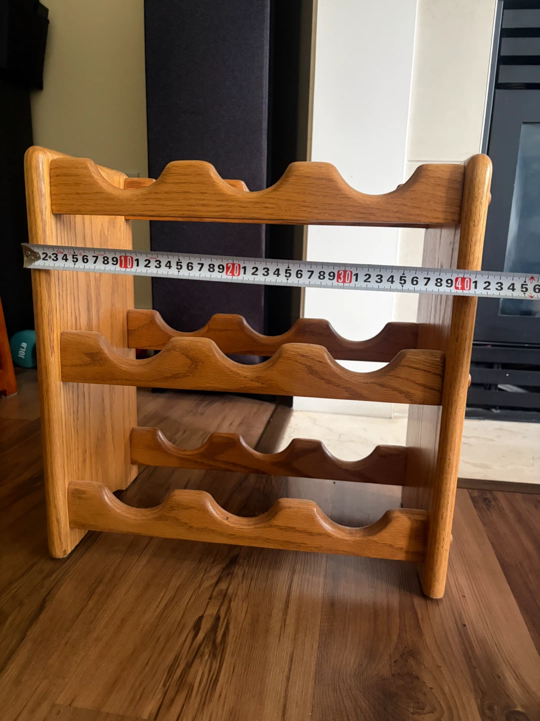 Solid oak wine rack - photo 4