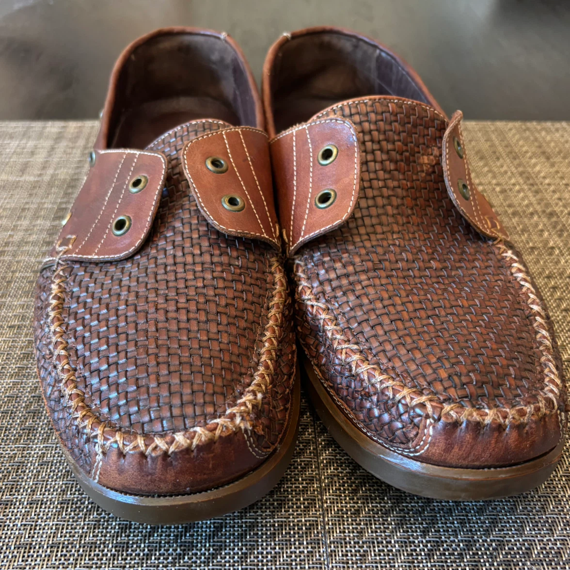 Tommy Bahama size 14 Woven Leather Loafers Size 14 - photo 4