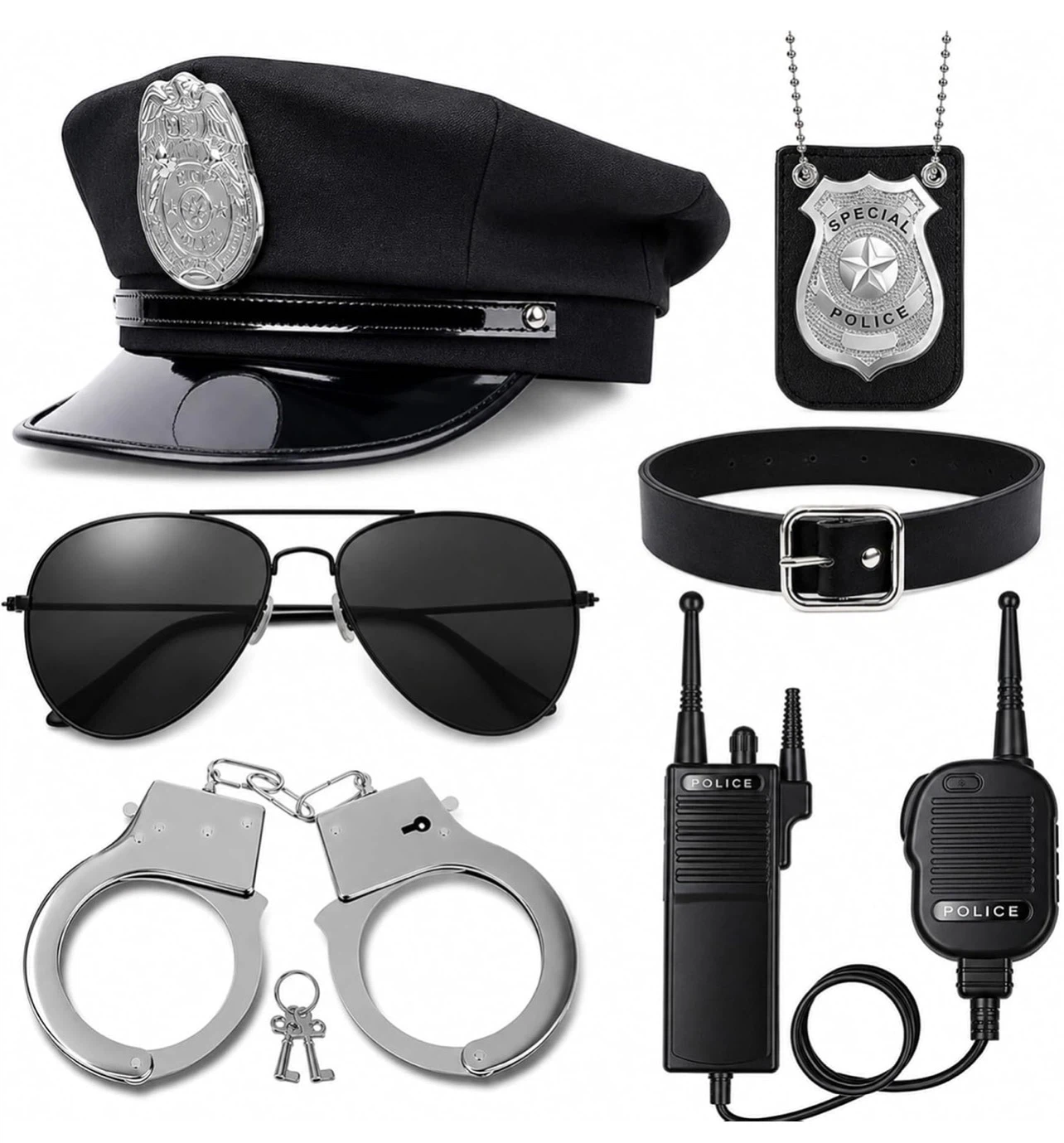 Adult Police Officer Costume Accessory Set