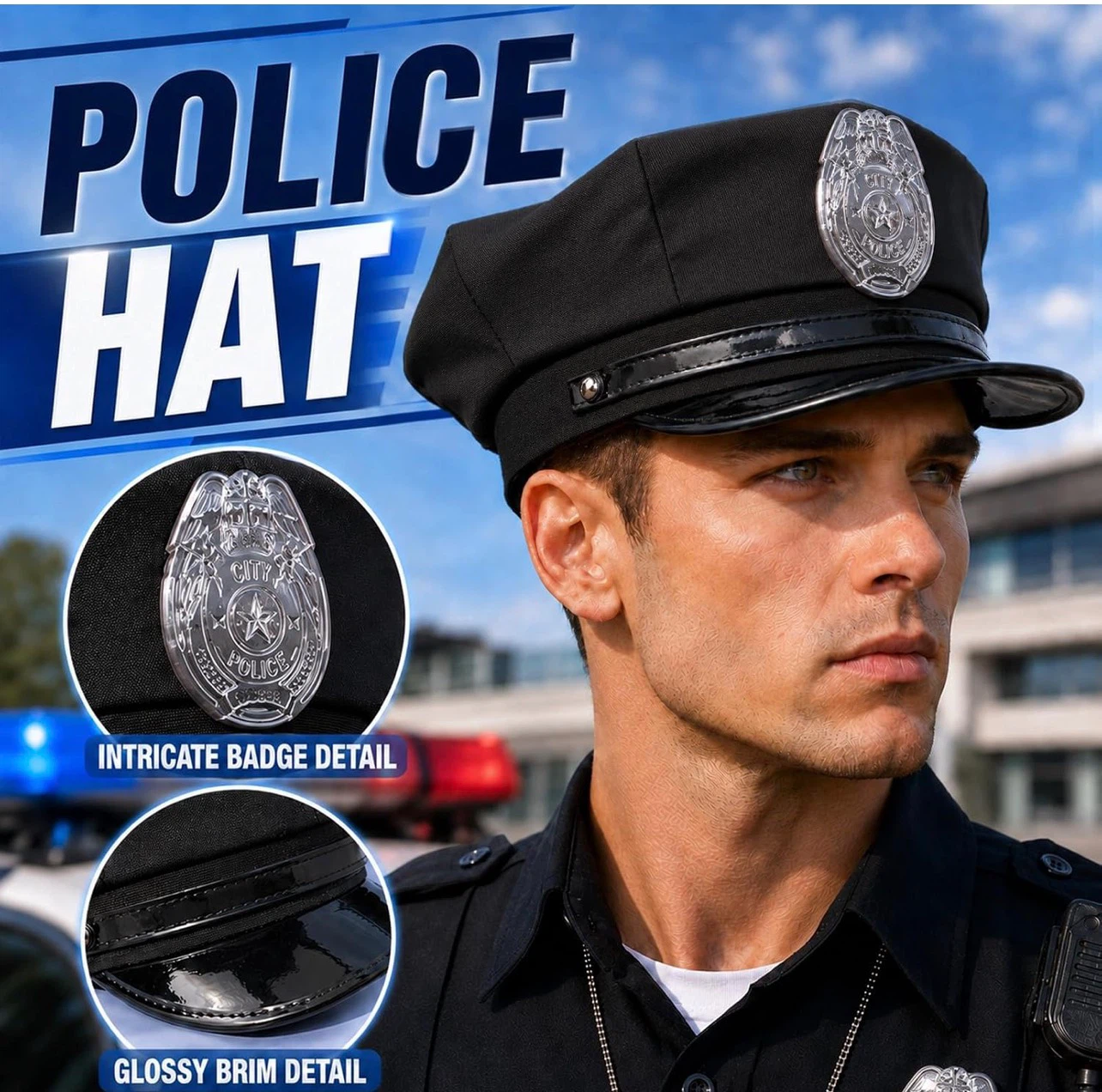 Adult Police Officer Costume Accessory Set - photo 3