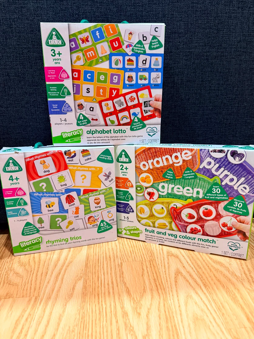 Set of 3 Early Learning Centre Educational Games
