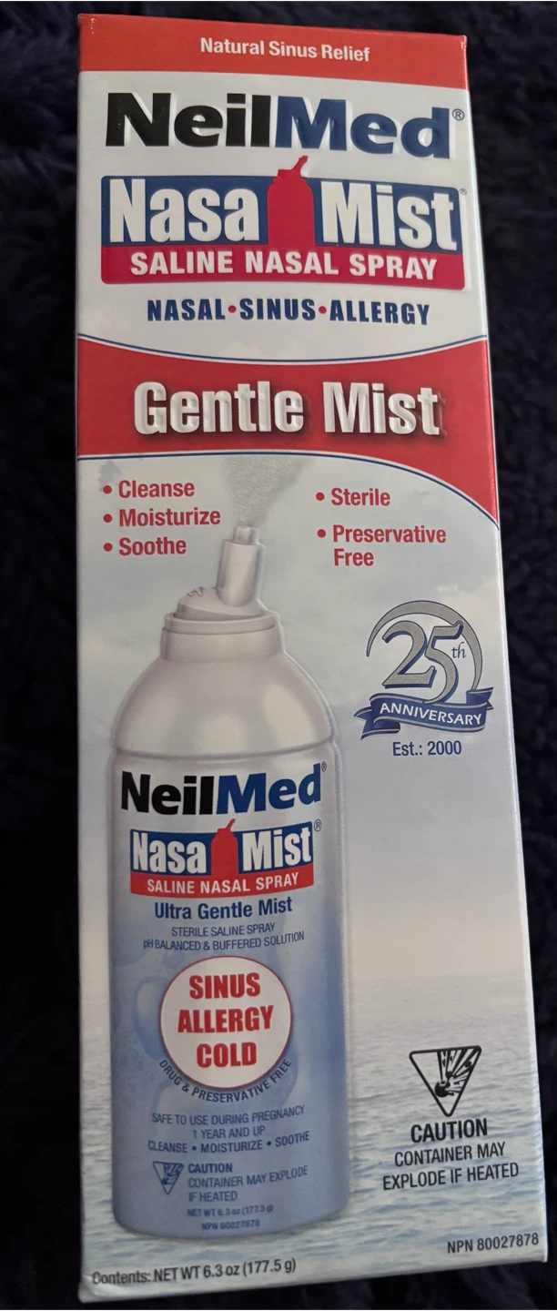 NeilMed Nasa Mist Gentle Mist Saline Nasal Spray