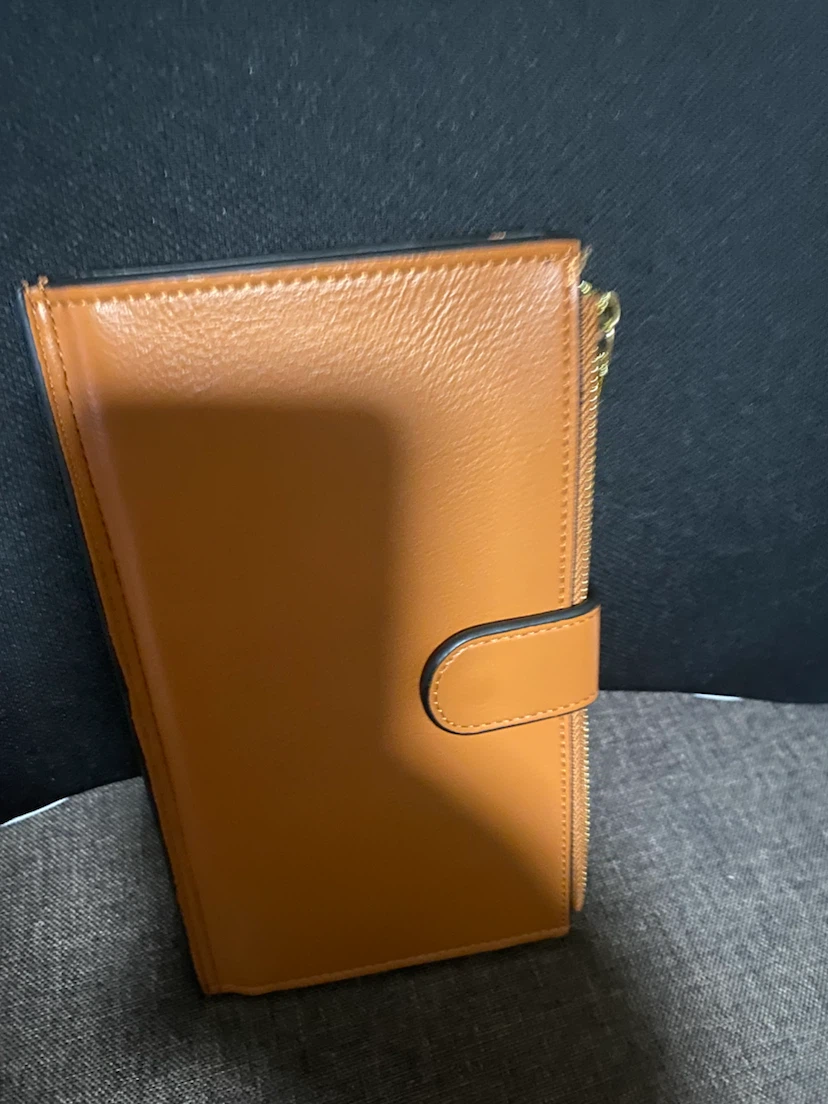 Tan Faux Leather Long Wallet - photo 2