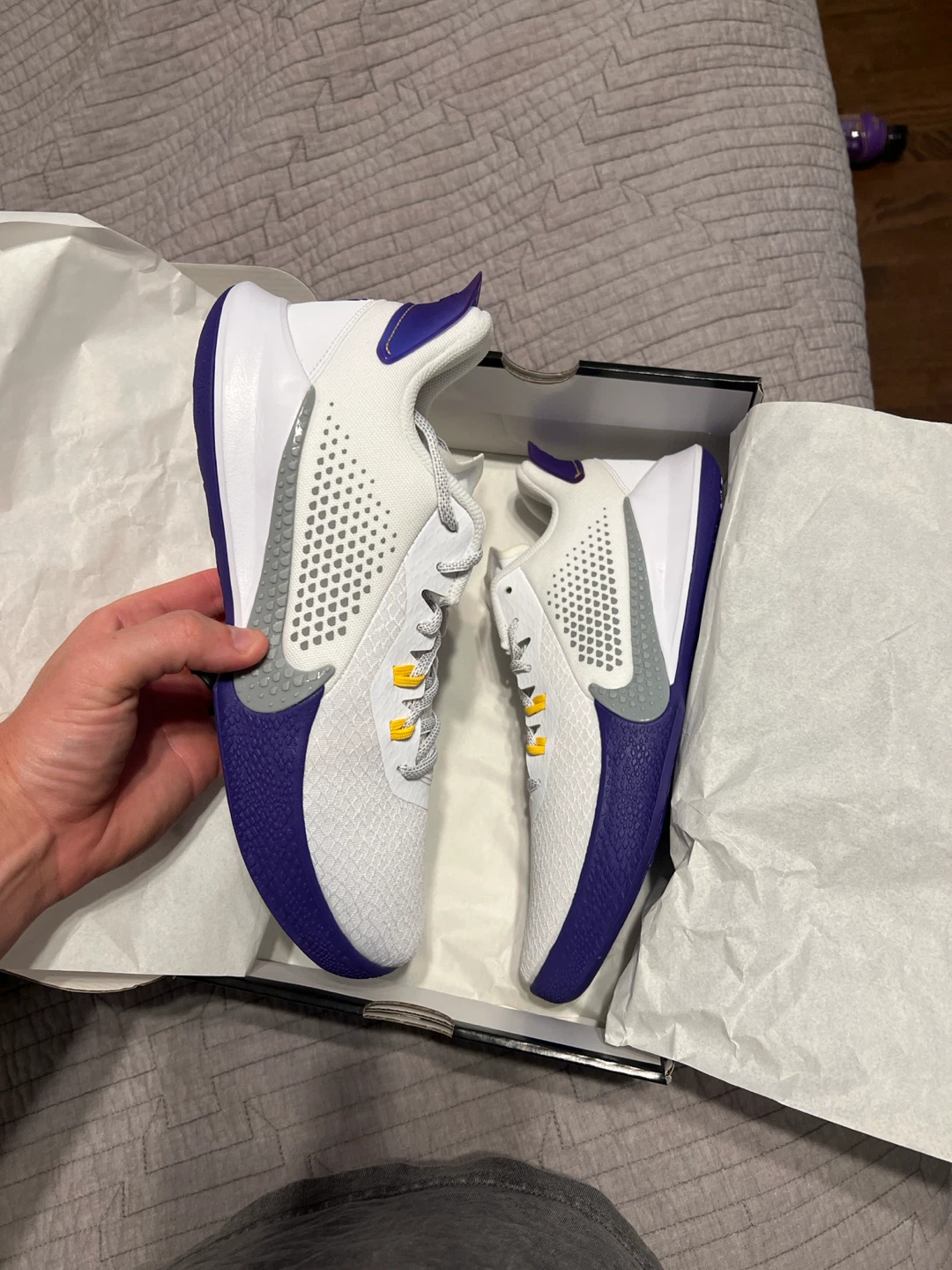 Nike Kobe Basketball Shoes mamba fury “lakers” - photo 2
