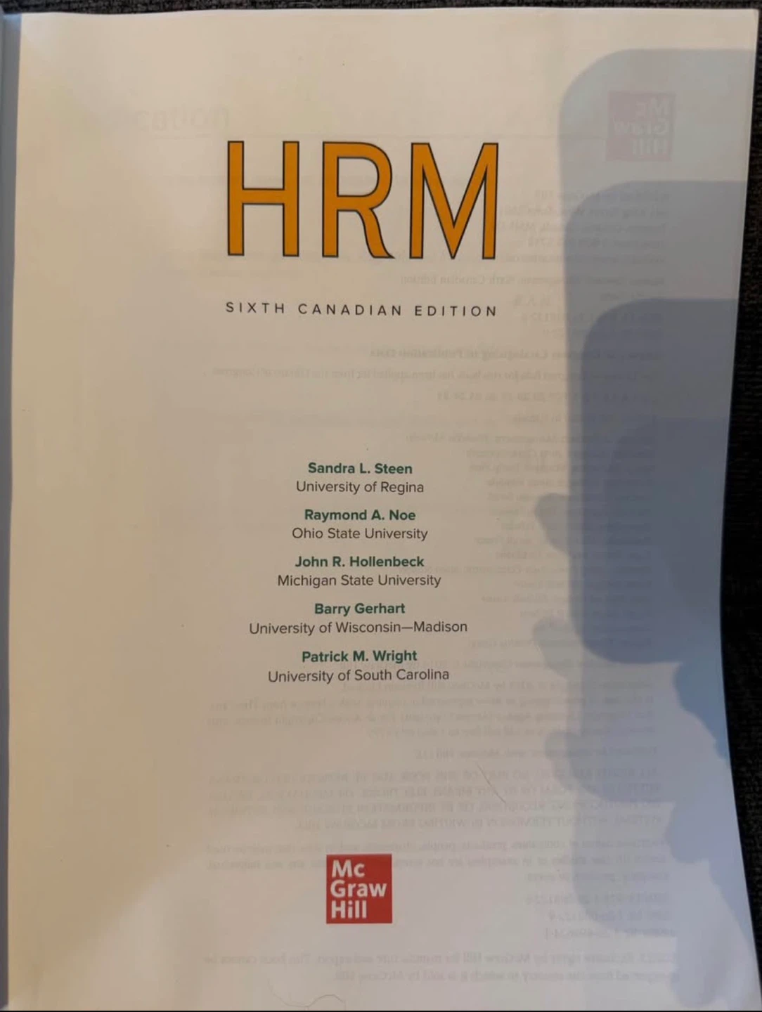 HRM: Human Resource Management, 6th Canadian Edition - Steen - photo 2