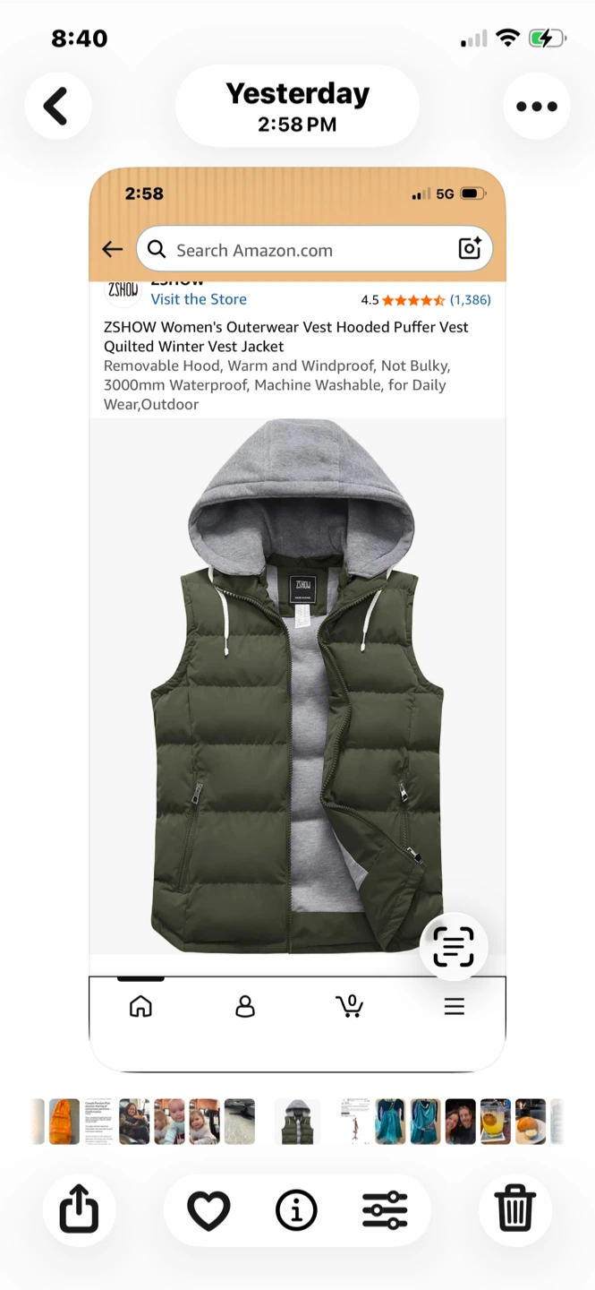 ZSHOW Women's Quilted Hooded Puffer Vest - photo 5