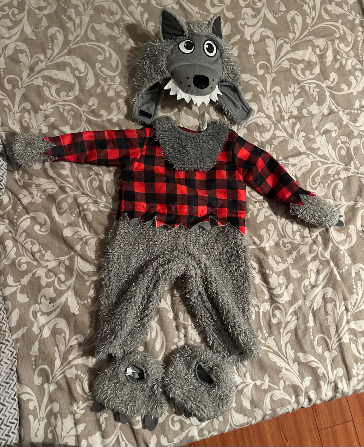 Baby Wolf Costume. 0-6 months
