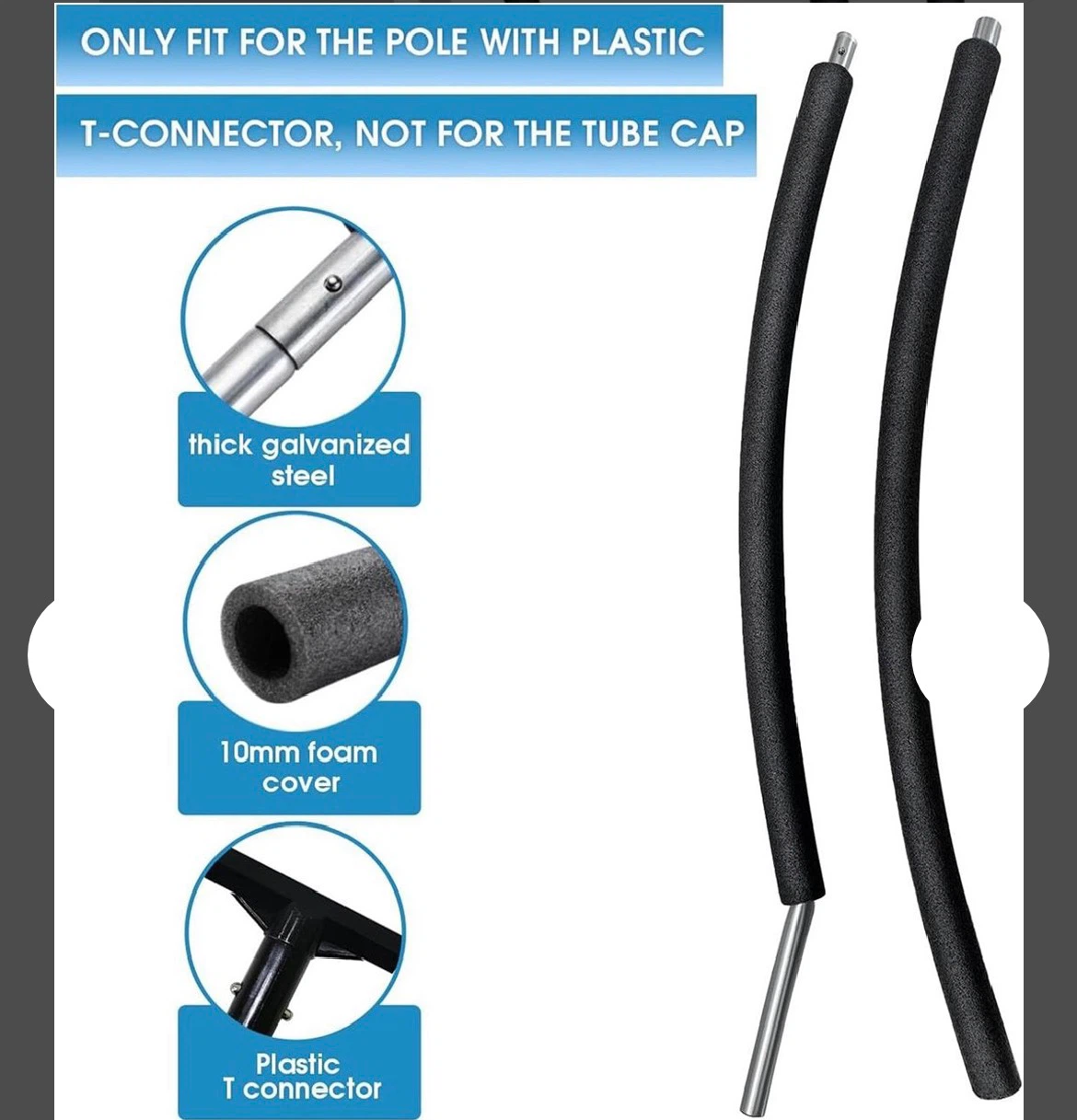 Universal Curved Trampoline Net Poles - photo 2