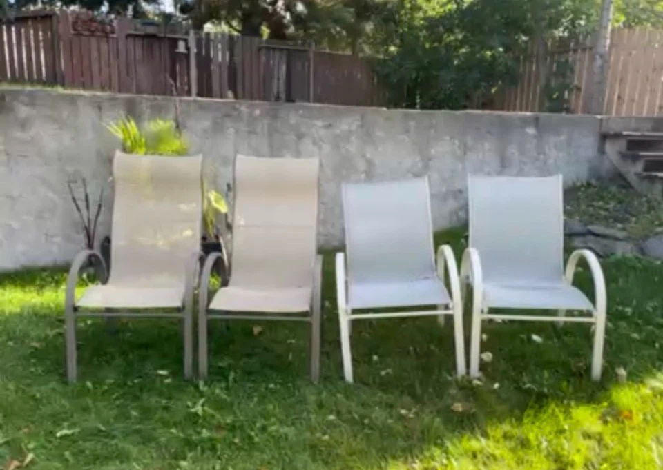 Four Outdoor Patio Chairs