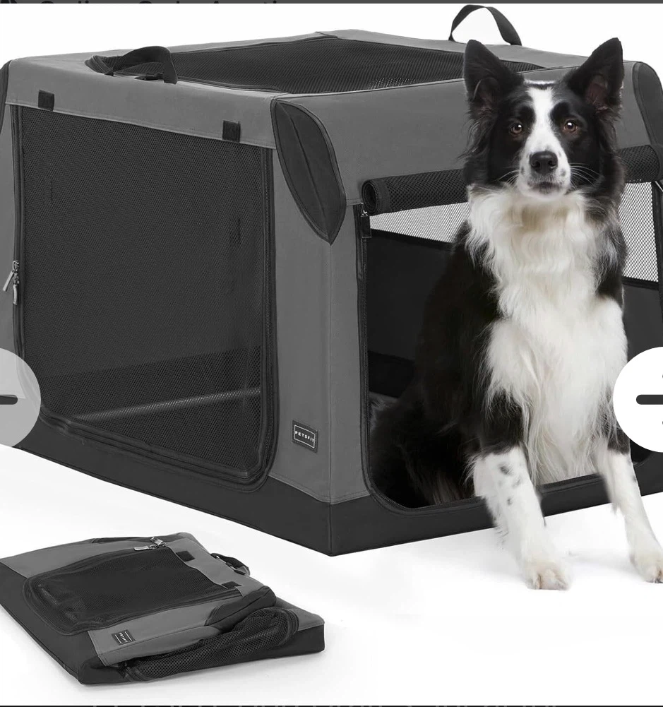 PETSFIT Dog Crates, Ideal for Traveling, Three...