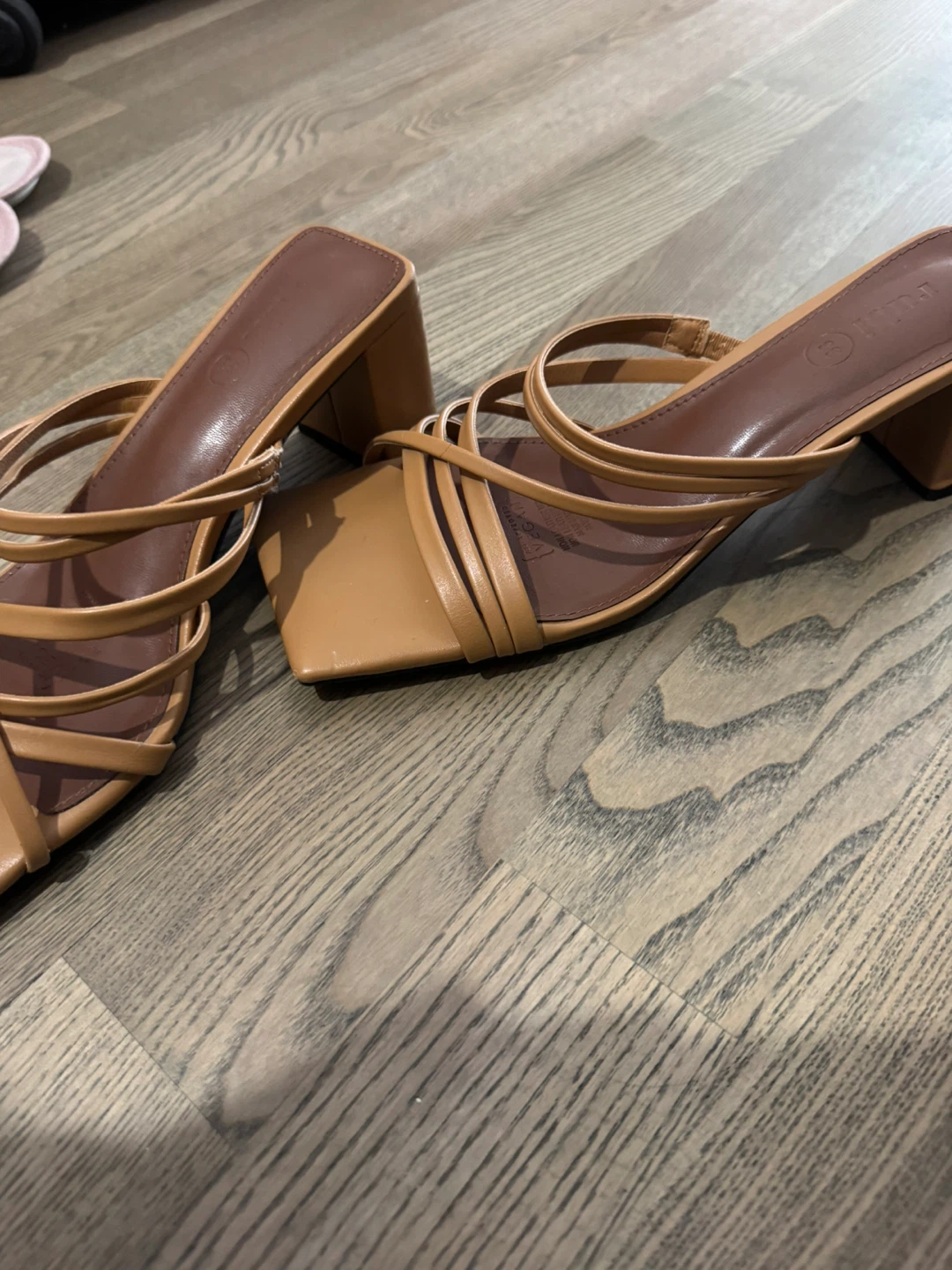 Rubi Tan Strappy Block Heel Sandals - photo 2