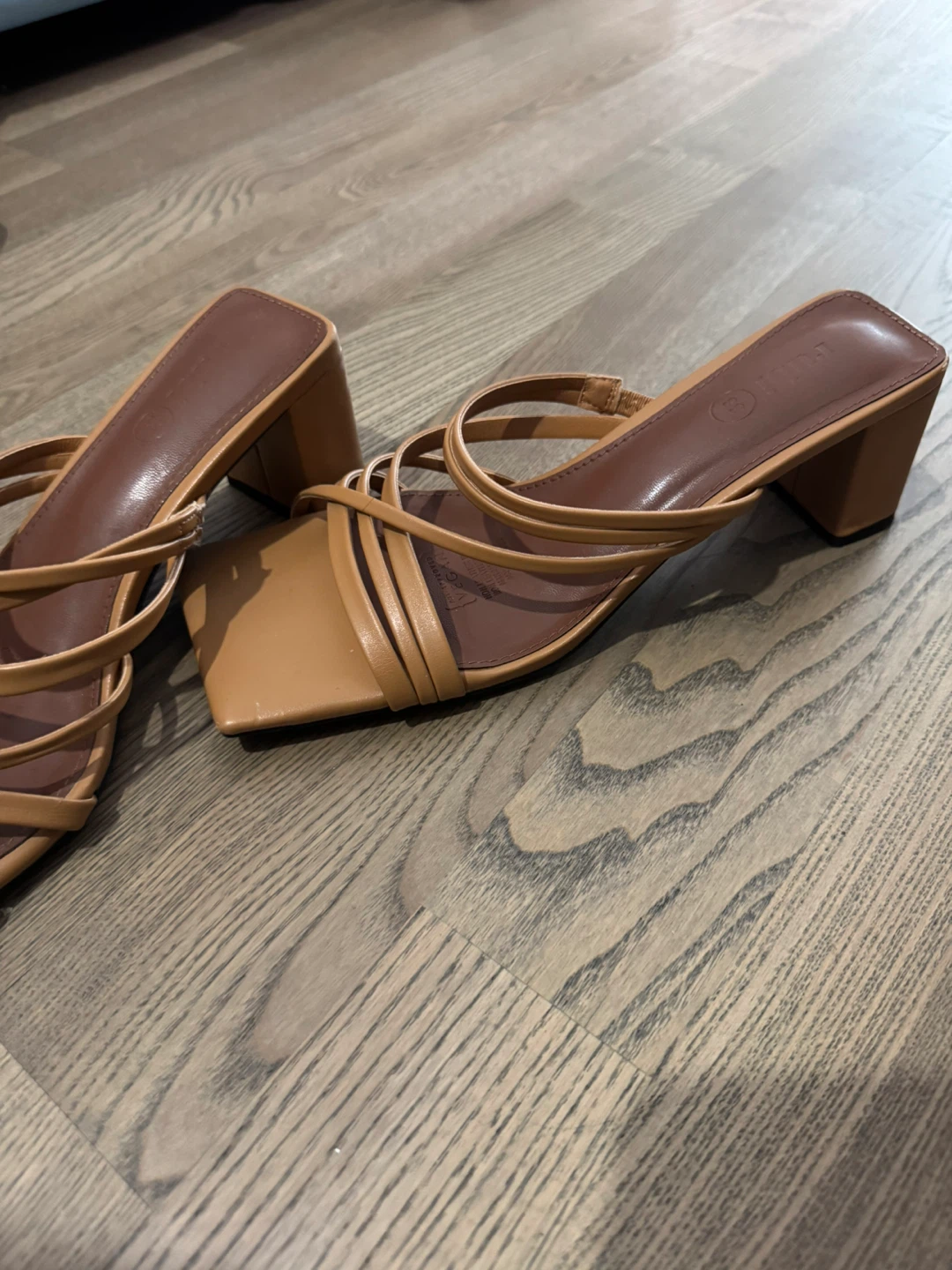 Rubi Tan Strappy Block Heel Sandals - photo 4