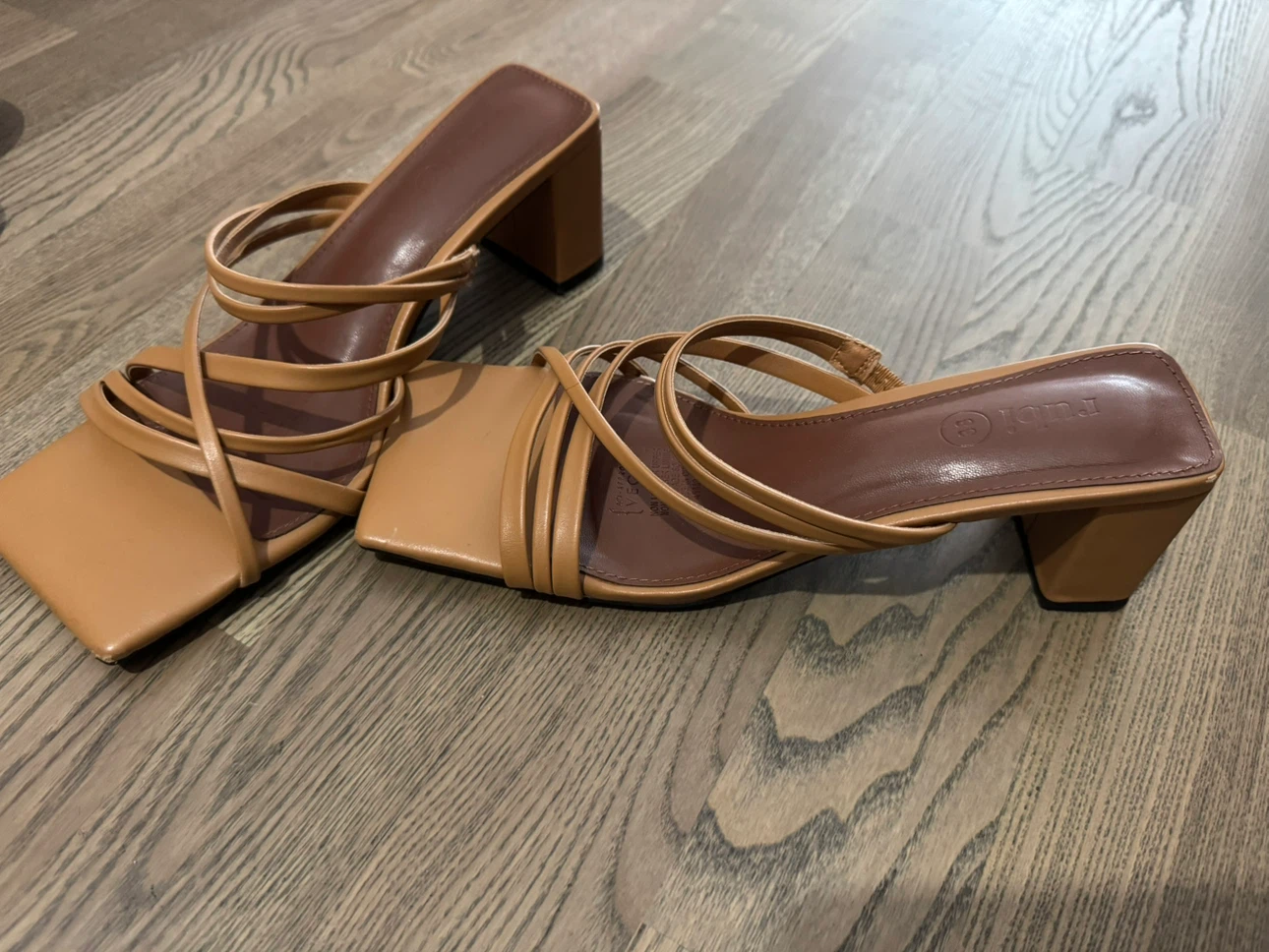Rubi Tan Strappy Block Heel Sandals - photo 5