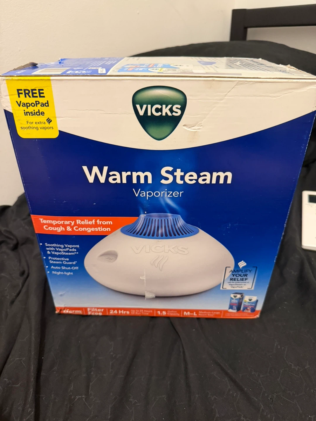 Warm steam vaporizer