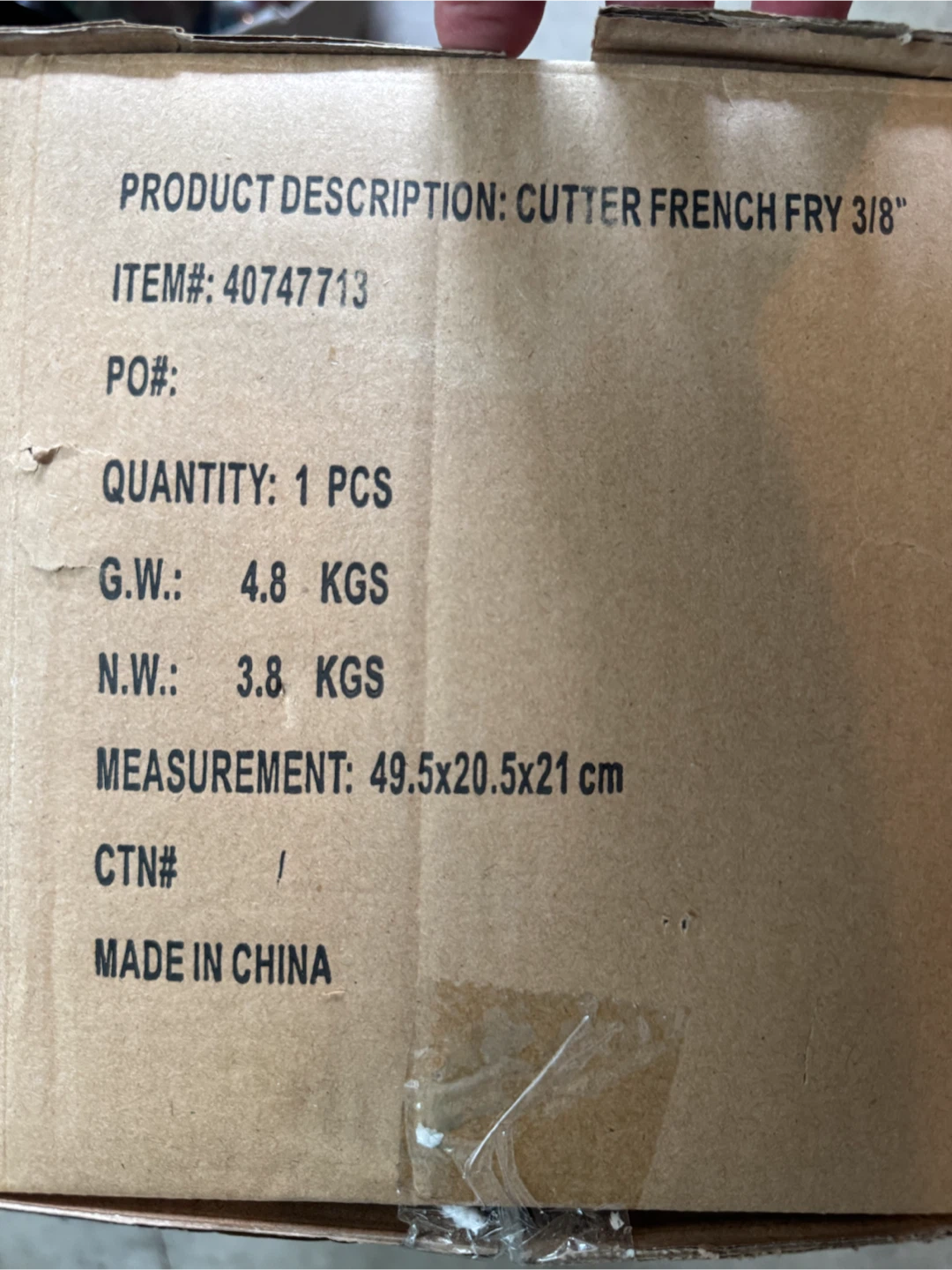 Choice 3/8 Inch French Fry Cutter - photo 2