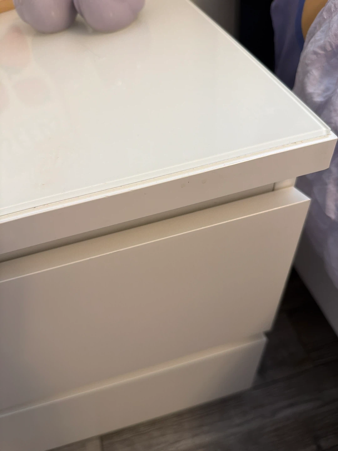 2 IKEA Malm White 2-Drawer Nightstand - photo 5