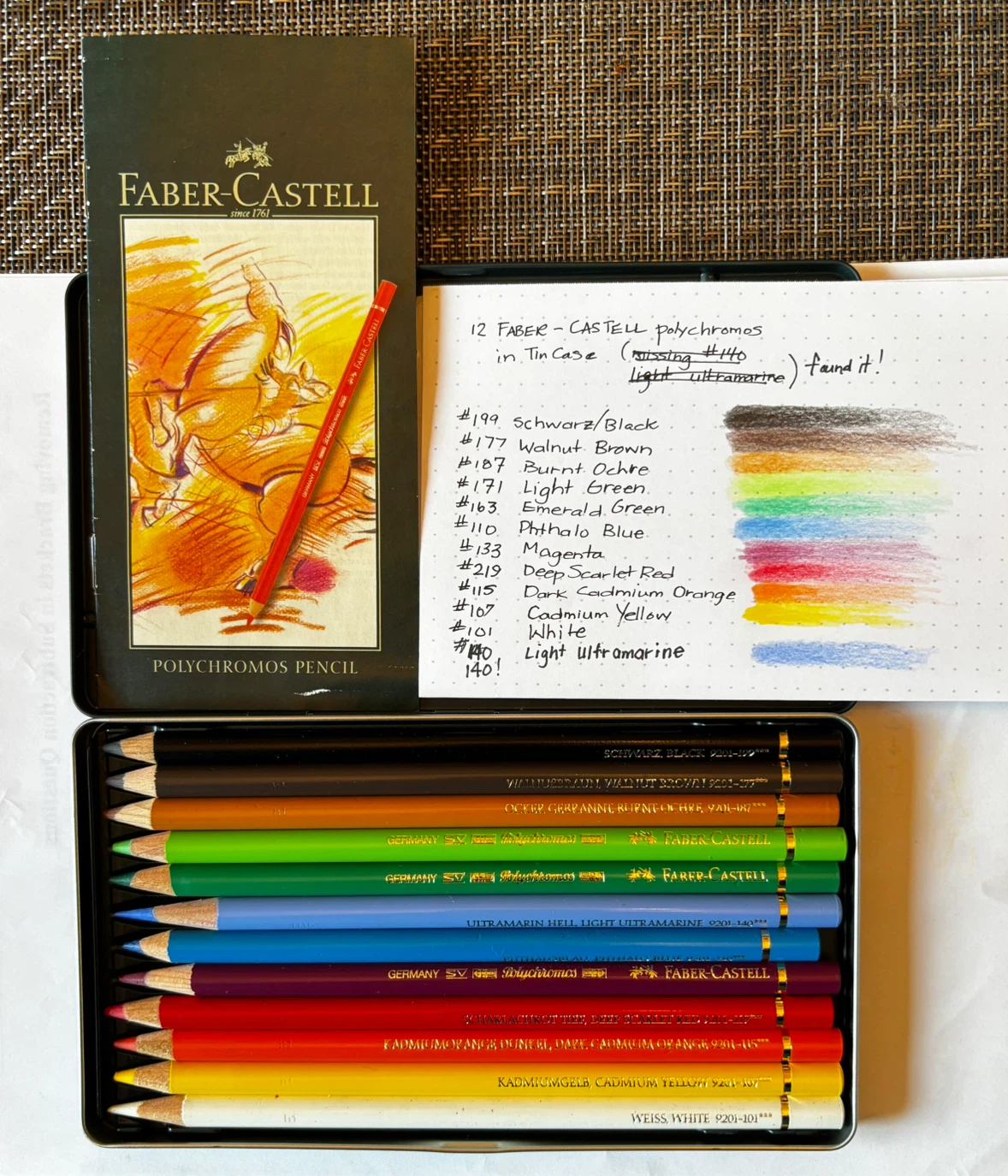 Faber-Castell Polychromos 12 Colour Pencil Set - photo 2
