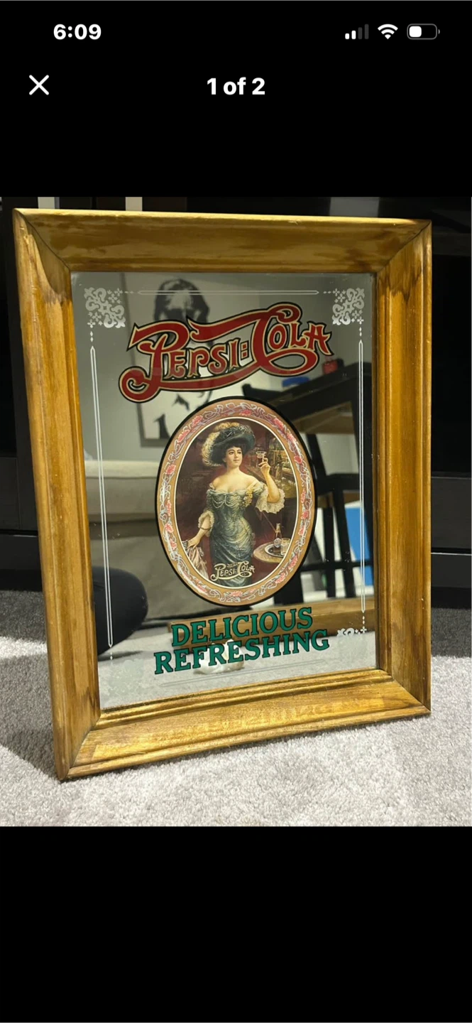 Vintage Pepsi-Cola Mirror