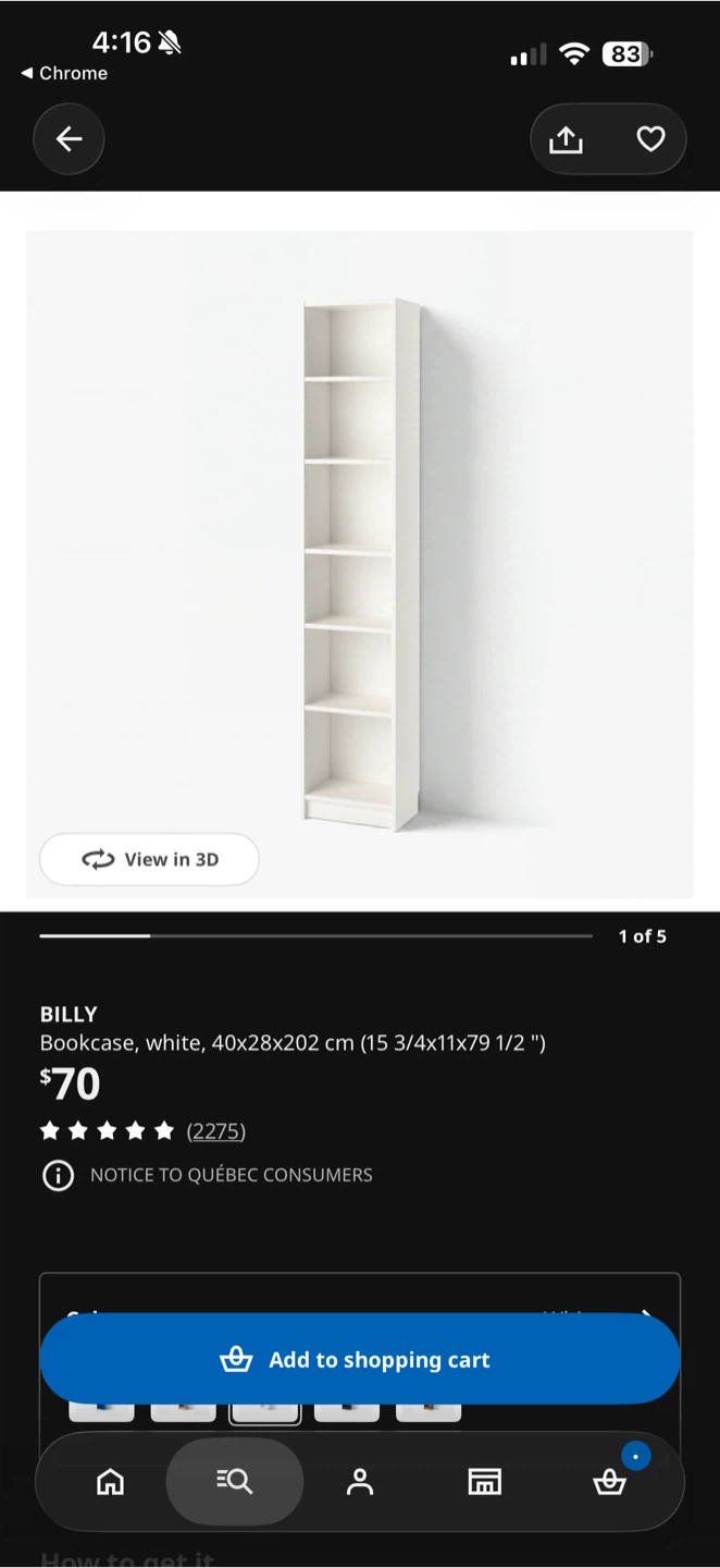 IKEA BILLY Bookcase in White - photo 2