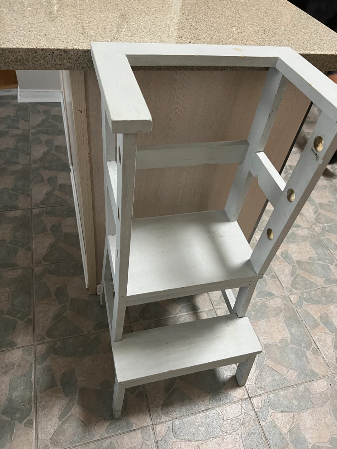 Grey Wooden Toddler Kitchen Learning Tower - photo 2