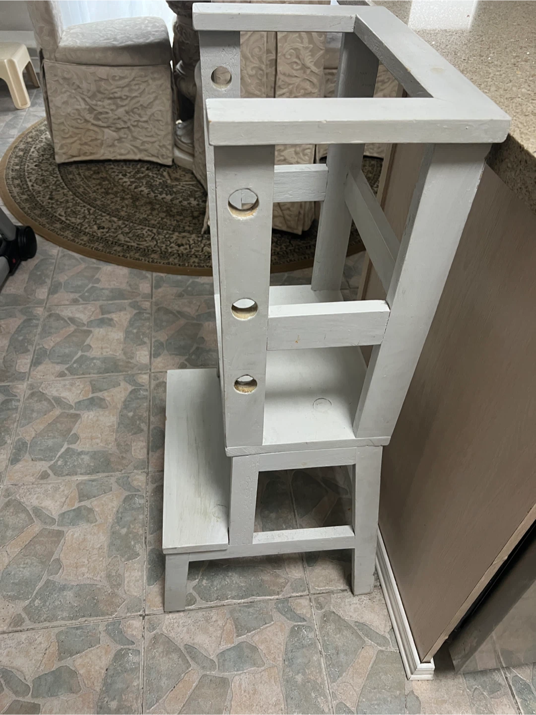 Grey Wooden Toddler Kitchen Learning Tower - photo 3